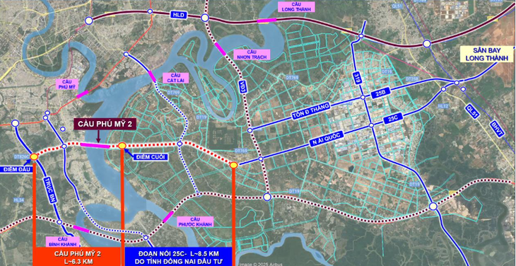 Bộ Xây dựng thống nhất tĩnh không cầu Phú Mỹ 2