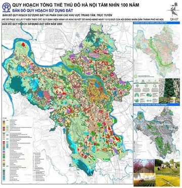18 file Bản đồ quy hoạch Hà Nội 100 năm chi tiết bản vẽ, thuyết minh theo hồ sơ lấy ý kiến ra sao?
