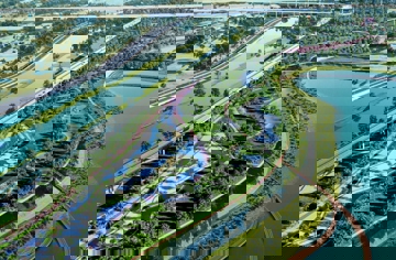 Hai phương án hướng tuyến đại lộ cảnh quan sông Hồng