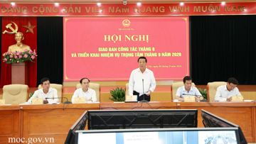 Bộ trưởng Trần Hồng Minh chủ trì hội nghị giao ban công tác tháng 8 và triển khai nhiệm vụ trọng tâm tháng 9/2026