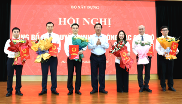 Bộ Xây dựng công bố quyết định điều động, bổ nhiệm 6 nhân sự quan trọng