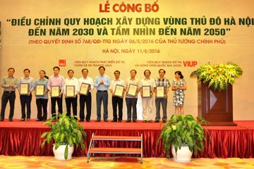 Hội nghị công bố “Điều chỉnh Quy hoạch xây dựng Vùng Thủ đô Hà Nội đến năm 2030 và tầm nhìn đến năm 2050”