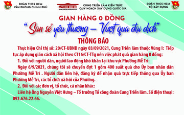 THÔNG BÁO VỀ PHÁT SUẤT QUÀ CỦA GIAN HÀNG 0 ĐỒNG