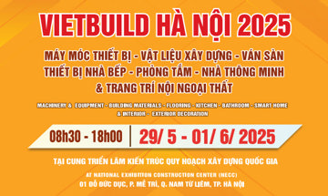 630 gian hàng “phủ kín” Vietbuild Hà Nội 2025