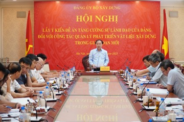 Tăng cường sự lãnh đạo của Đảng, định hướng phát triển bền vững ngành vật liệu xây dựng