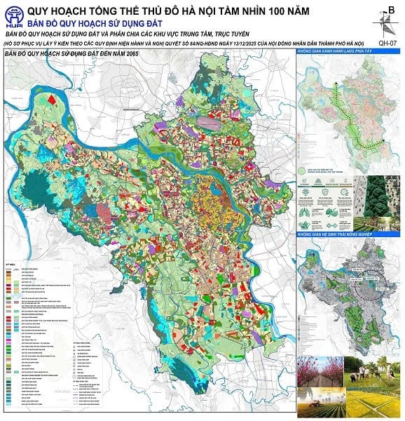 18 file Bản đồ quy hoạch Hà Nội 100 năm chi tiết bản vẽ, thuyết minh theo hồ sơ lấy ý kiến ra sao?